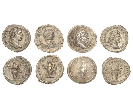 Roman Imperial Coinage, Caracalla, Denarii (3), 206-10, rev. Liberalitas standing left, holding abacus, 3.70g (RIC 158; RSC 1