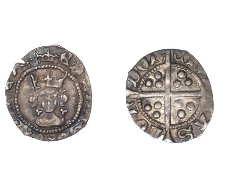Edward IV (First reign, 1461-1470), Light coinage, Halfpenny, London, mm. crown, trefoils by neck, 0.37g/12h (Withers 5; N 16