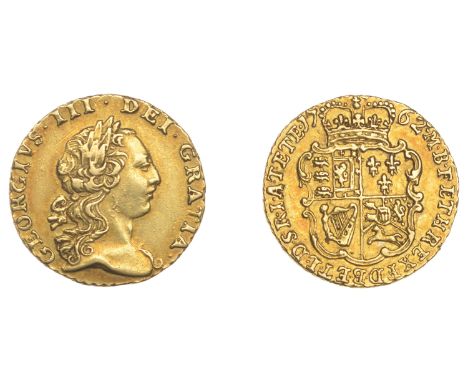 George III (1760-1820), Pre-1816 issues, Quarter-Guinea, 1762 (EGC 886; S 3741). Brushed, a few light scratches, otherwise go