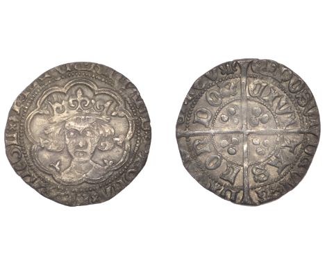 Richard III (1483-1485), Groat, London, type 2b, mm. boar’s head (no. 2), nothing below bust, barred a in civitas, 2.35g/10h 