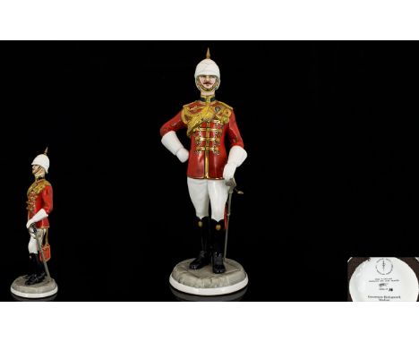 Michael Sutty 1937-2003 Handpainted Limited and Numbered Edition Porcelain Figure modelled in a standing pose. Title ' Govern