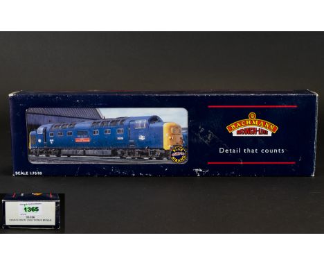 Bachmann Branch Line 32-526LN Class 55 Deltic 55020 Nimbus in B.R Blue. Electric Locomotive scale 1.76.  Never out of box, mi