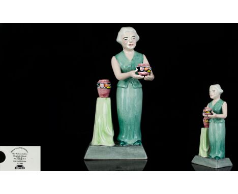 Manor Ltd Editions The Pottery Ladies Ltd and Numbered Ceramic Figurine - Titled ' Charlotte Rhead ' This Figure Is No 384 of