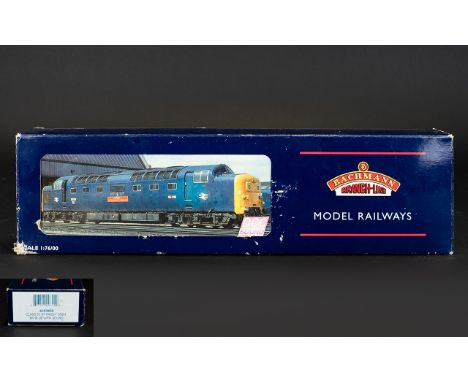 Bachmann - Branch Lines 32-530DS Class 55 'St Paddy' 55001 Electric Locomotive, British Rail Blue with sound. Scale 1.76 - Ad