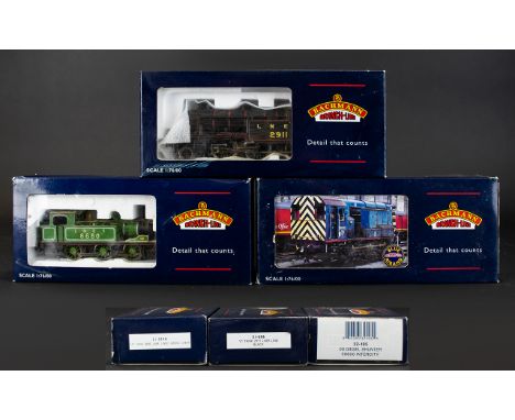 Bachman - Branch Line Boxed Trio of ( 3 ) Diecast Locomotives. Scale 1.76 - All In Mint Condition, with Original Boxes, Some 
