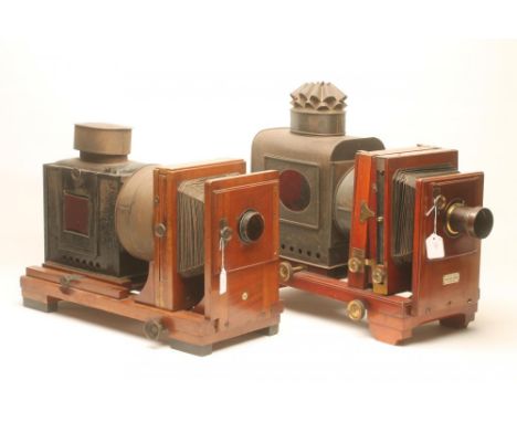A THORNTON PICKARD "SPECIAL RUBY" ENLARGER, late 19th century, together with a Thornton Pickard "ARTIST" enlarger, both have 