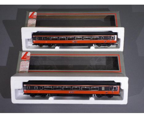 Lima - A boxed Lima OO gauge Class 156 2-Car DMU in Strathclyde Transport (Orange &amp; Black) livery. Lot consists of Lima #