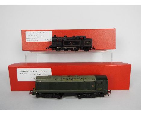 Hornby Dublo - 2 x boxed 2-rail locos, # 2217 an 0-6-2 tank engine in BR black livery, # 2230 a Class 20 Diesel loco in BR da