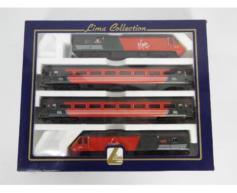 Lima - A boxed HST set in Virgin XC Cross Country livery with two named locos, The Red Arrows and Lady In Red. # 149859. The 