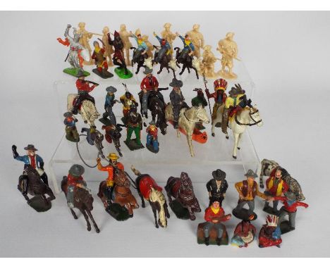 Timpo - Johillco - Crescent - Taylor &amp; Barret A collection of over 30 x figures including 2 x Timpo Hopalong Cassidy figu