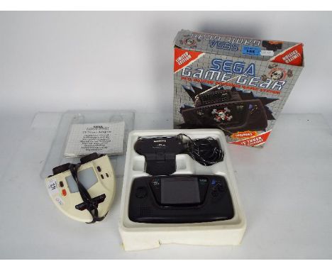 Sega - Tomy - A boxed Sega Game Gear full colour portable game gear and an unboxed Tomytronic 3-D hand held game. The Sega ap