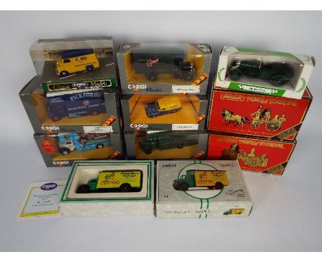 Corgi - Matchbox - A collection of 10 x boxed vehicles including # 97123 limited edition Bedford O Series van in NSPCC livery