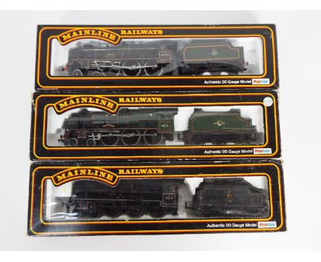 Mainline - Three boxed OO gauge steam locomotives and tenders by Mainline. Lot includes a 4-6-0 Jubliee Class 6P Op.No.45638 