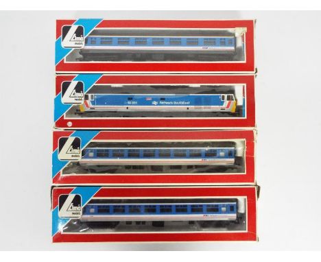 Lima - A boxed OO gauge Lima 205131 Class 50 diesel locomotive Op.No.50023 'Howe'  in Network Southeast livery with three box