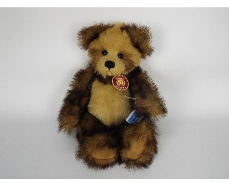 Charlie Bears - one Charlie Bear - lot includes a brown/white Charlie bear named "Mia". Item appears to be in good condition.