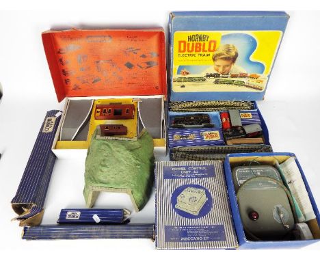 Hornby Dublo - A quantity of Hornby Dublo items including a boxed # EDG17 BR Tank goods train set with loco, 6 x wagons, 19 x