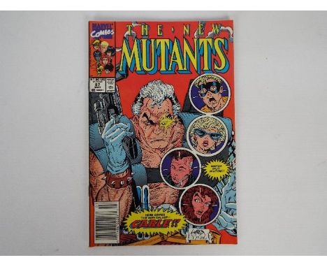 Marvel - An issue of The New Mutants #87 March 1990. The first print Marvel comic features the first appearance of Cable, Str