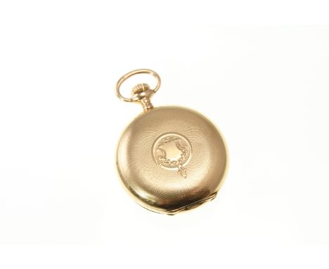 Ladies full hunter fob watch by Zenith stamped 14k