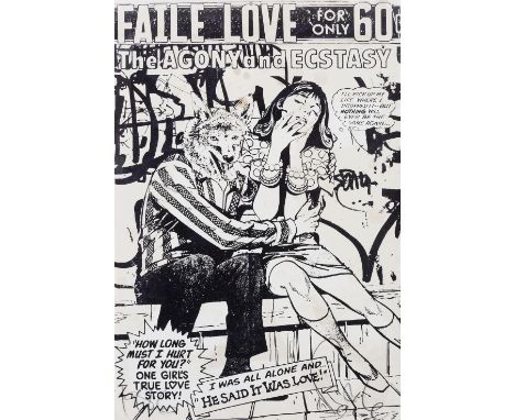 Faile (Collaboration), 'The Agony And Ecstasy', 2007, acrylic, spray paint and silkscreen on 140 Lb watercolours paper, signe