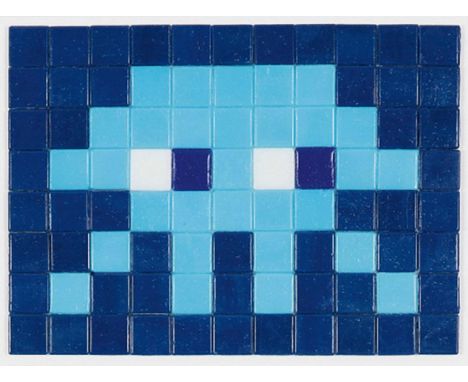 Invader (French 1969-), 'Invasion Kit #11 (Blue)', 2008, 88 ceramic tiles, numbered from an edition of 150, published by Spac