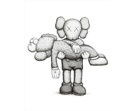 Kaws (American 1974-), 'Gone', 2019, screen print on Arches Aquarelle 300gsm paper, signed, dated and numbered from an editio