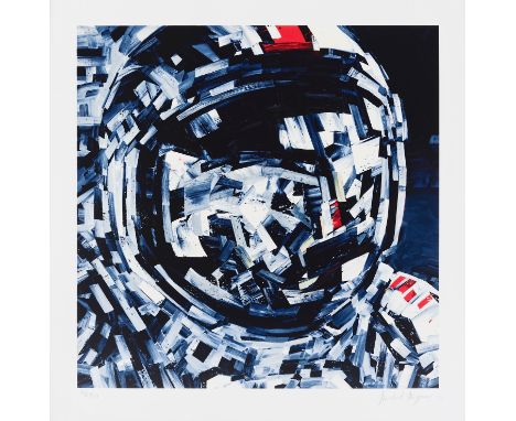 Michael Kagan (American 1980-), 'We Leave As We Came', 2018, silkscreen print in colours on 410gsm Somerset paper, signed and