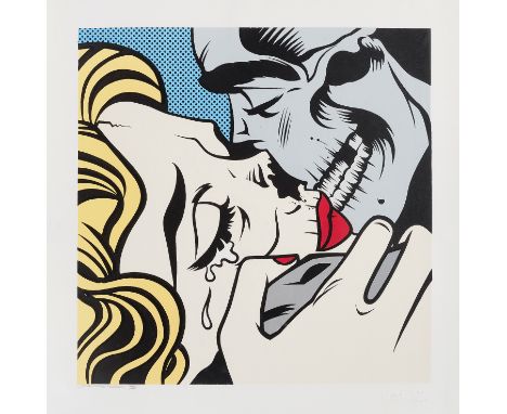 D*Face (British 1978-), 'Kiss Of Death (Steel)', 2011, screen print in colours on 410gsm Somerset Satin paper, signed and num