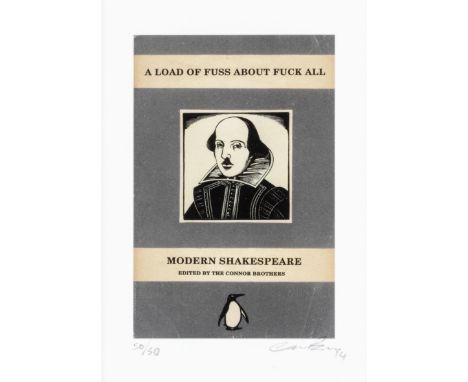 Connor Brothers (British 1968-), 'A Load Of Fuss About Fuck All (Grey)', 2014, giclee with silkscreen varnish on archival pap