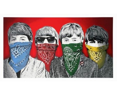 Mr Brainwash (French b.1966), 'Beatles Bandidos', 2012, screen print in colours on archival paper, signed and numbered from a