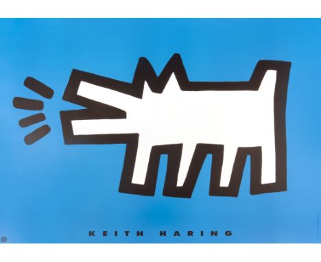 Keith Haring (American 1958-1990), ‘Barking Dog’, 1994, offset lithograph in colours on paper. published by The Estate of Kei