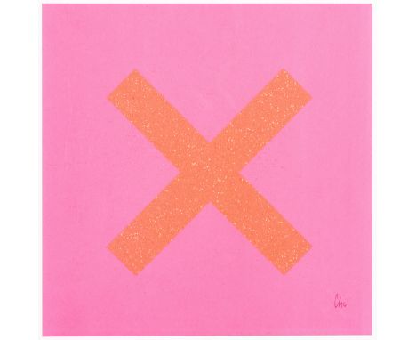 Chris Levine (British 1960-), ‘Marks The Spot (5)’, 2018, one colour screen print with glitter overlay on 410 gsm Somerset Sa