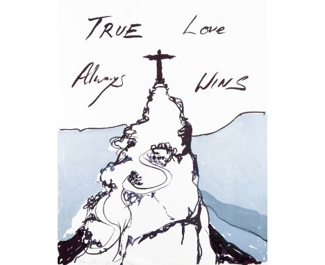 Tracey Emin (British 1963-), 'True Love Always Wins', 2016, lithograph in colours on 300 gsm Somerset Velvet paper, signed, d