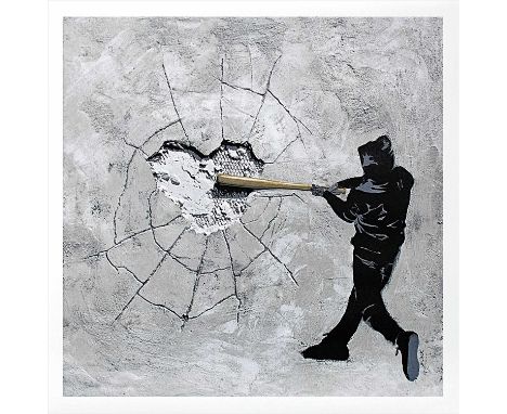 Hijack (American b.1992), 'The Beating Heart', 2014, screen print in colours on archival paper, signed and numbered from an e