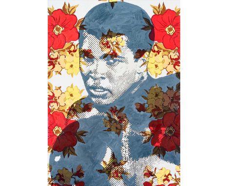 Mr Brainwash (French 1966-), 'Vintage Ali', 2009, hand painted multiple on canvas, signed, dated and numbered from an edition