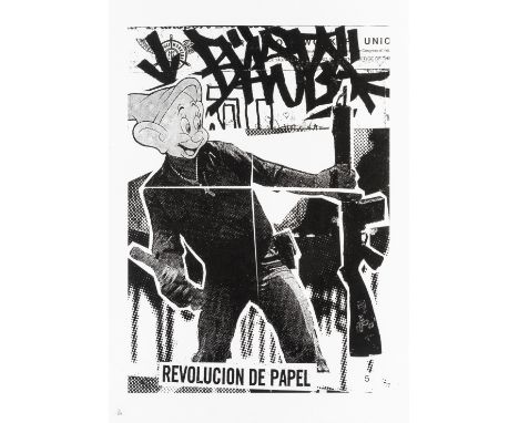 BAST (American), 'Revolucion de Papel', 2003, screen print on wove paper, numbered from an edition of 600 in pencil, publishe