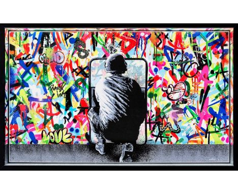 Martin Whatson (Norwegian 1984-), 'Zero Tolerance', 2016, hand embellished screen print in colours on 300 gsm Somerset paper,