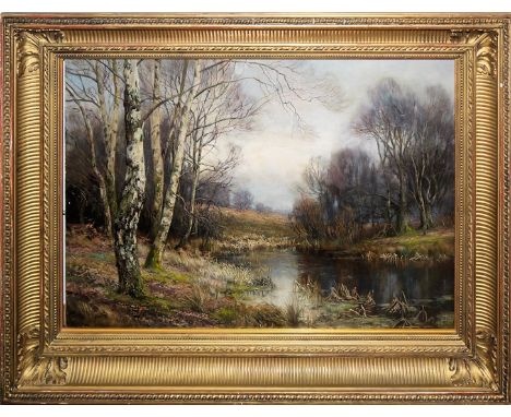 William Lakin Turner, "A peaceful landscape" wohl im Lake district, Ölgemälde um 1900, gerahmtWilliam Lakin Turner, 1867 Barr