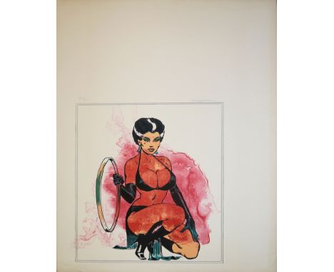 Allen Jones, "Kneeling Woman" &amp;amp; "Leg splash", zwei sign. Farboffset-Lithographien von 1970 aus "Europäische Graphik V