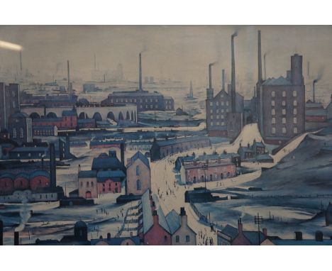 L S Lowry print industrial landscape 