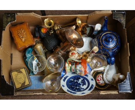 Very good quality box to include glass, ceramics &amp; trinket boxes