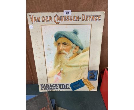 A VINTAGE CIGARETTES ADVERTISING BOARD 