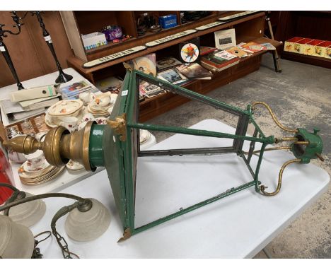 A CAST IRON COPPER OUTSIDE LIGHT 