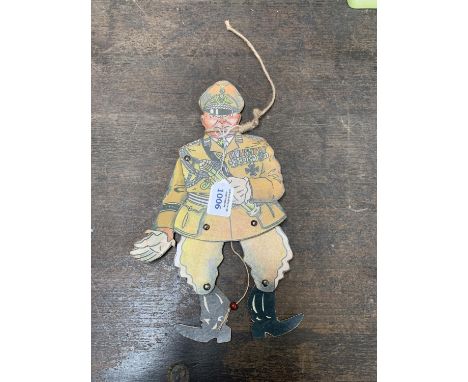 A RARE WORLD WAR TWO HERMAN GORING CARDBOARD PUPPET 