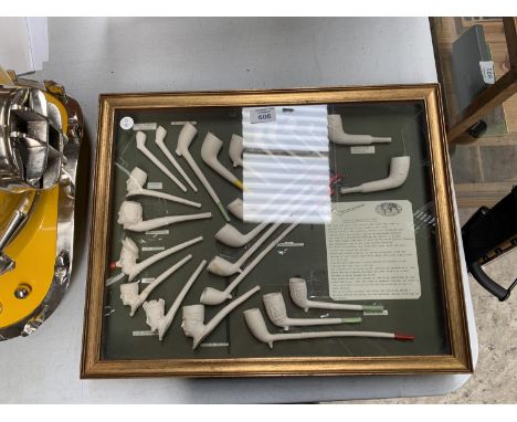 A 'HISTORIC ENGLISH CLAY PIPE' WALL HANGING 