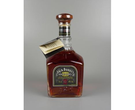 Jack Daniel's Single Barrel, 2000, 70cl, 45% vol. Rick-Nr. R-14, Fass-Nr.0-1991, Datum: 10-5-00, Import: Bacardi GmbH, Hambur