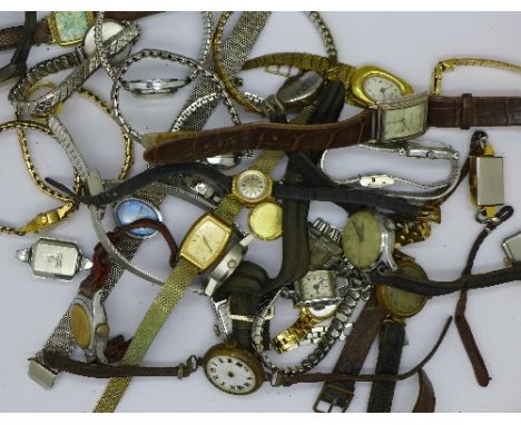Lady's wristwatches, including Peerex, Oris, Smith's and Rotary