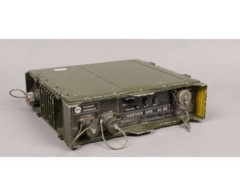 A military Harrier GR5 AV data recorder manufactured by Plessey Electronics.