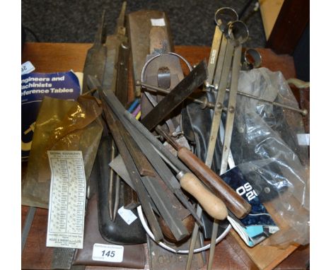 Tools - Stanley no 50 plough plane and blades (assorted profiles); record no 06 smoothing plane; Moore and Wright evcrometer 