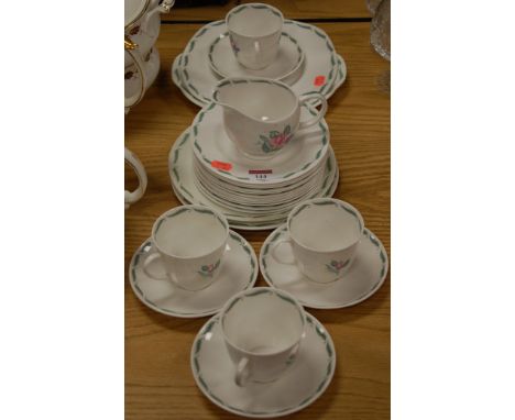 A Susie Cooper part china part tea service in the Fragrance pattern 