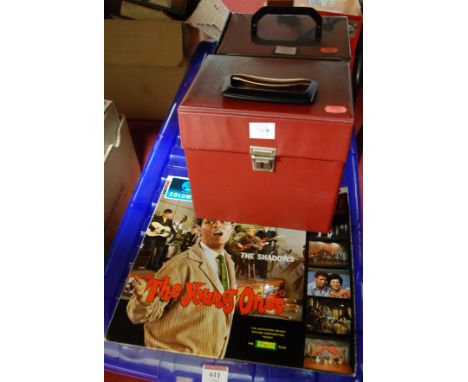 A large collection of assorted long playing and 7" records to include; Cliff Richard - The Young Ones, Sting etc 